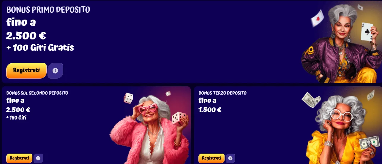 Bonus Deposito SpinGranny Casino